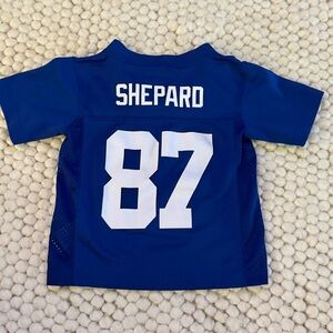 NFL Team Kids NY Giants Blue and White Jersey #87 Sterling Shepard 3T